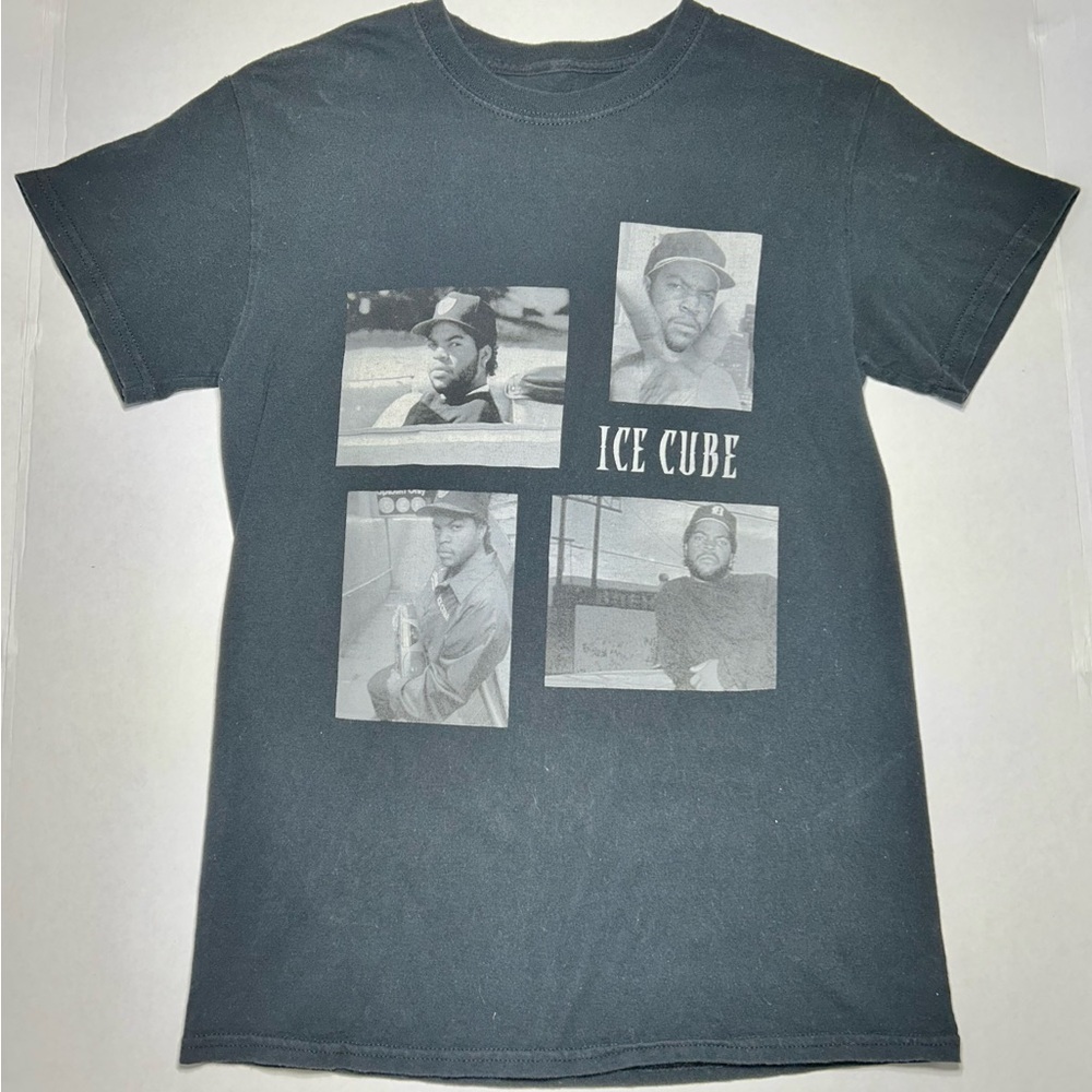 Authentic Retro Ice Cube Graphic Black T-Shirt